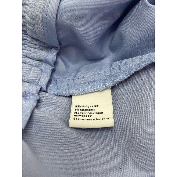 Nine West Slim Straight Blue Track Pants Drawstring Plus Size 14 Stretch Elastic - Picture 5 of 9